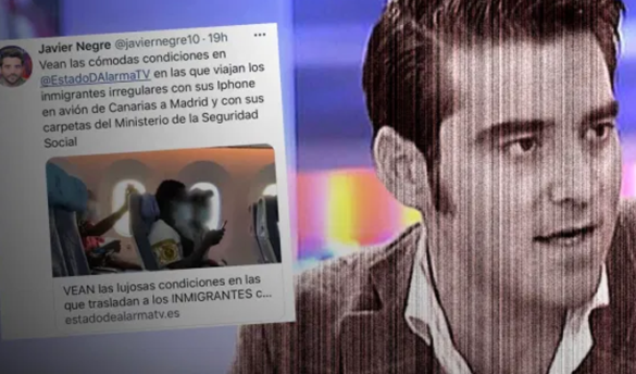 Javier Negre y su racismo en redes