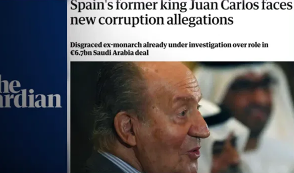 The Guardian lleva a sus paginas que Juan Carlos I enfrenta nuevas acusaciones de corrupcion