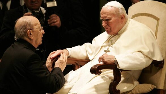 Marcial Maciel con Juan Pablo II
