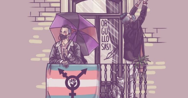 Acoso tránsfobo contra el cartel del 8M Zaragoza y su ilustradora Eva Cortés