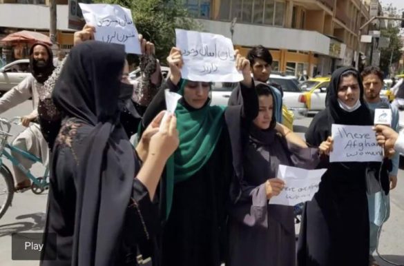 Mujeres protesta Afganistán