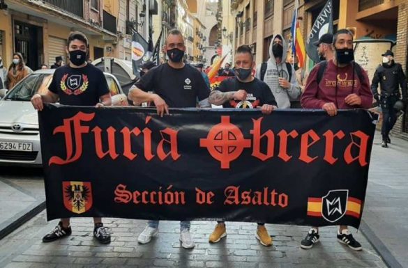 Marcha ultra el pasado 1 de mayo en el barrio de El Carme de Valencia. Créditos: ElDiario.es