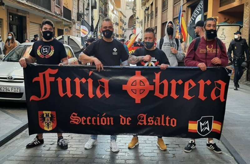 Marcha ultra el pasado 1 de mayo en el barrio de El Carme de Valencia. Créditos: ElDiario.es