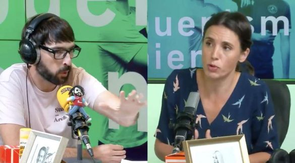 Quique Peinado e Irene Montero