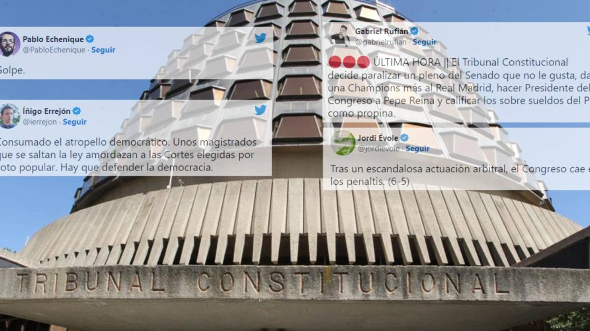 Évole, Rufián, Echenique y Errejón arremeten contra la decisión del Tribunal Constitucional