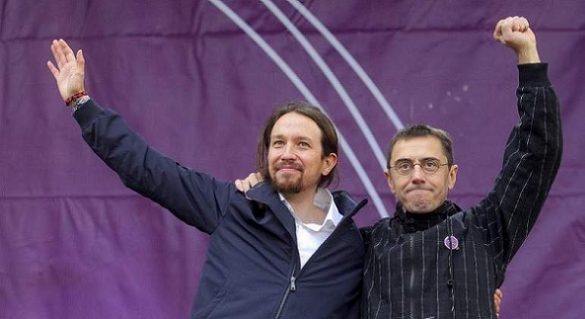 pablo iglesias y juan carlos monedero