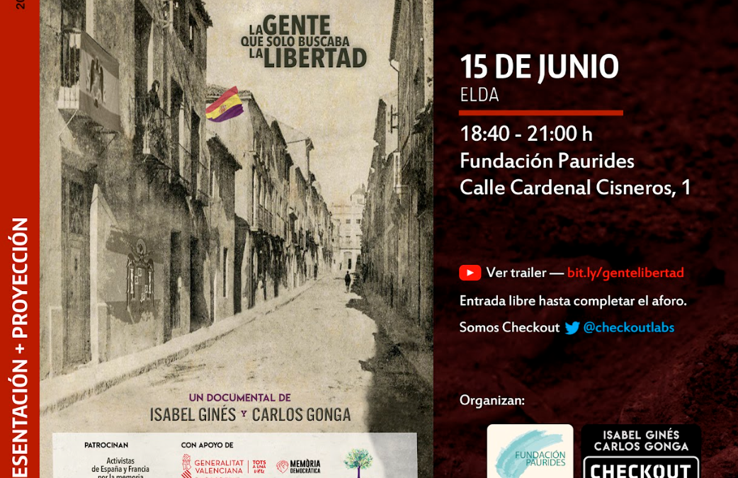 Se estrena el documental que Elda intentó censurar: “La gente que solo buscaba la libertad”