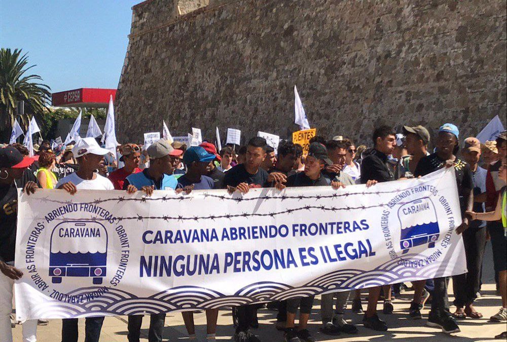 Caravana Abriendo Fronteras clama por Justicia en Melilla