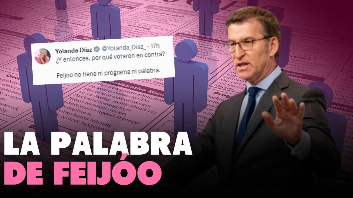 Yolanda Díaz, sobre Feijóo y su deriva ideológica sobre la reforma laboral: «No tiene ni programa ni palabra»