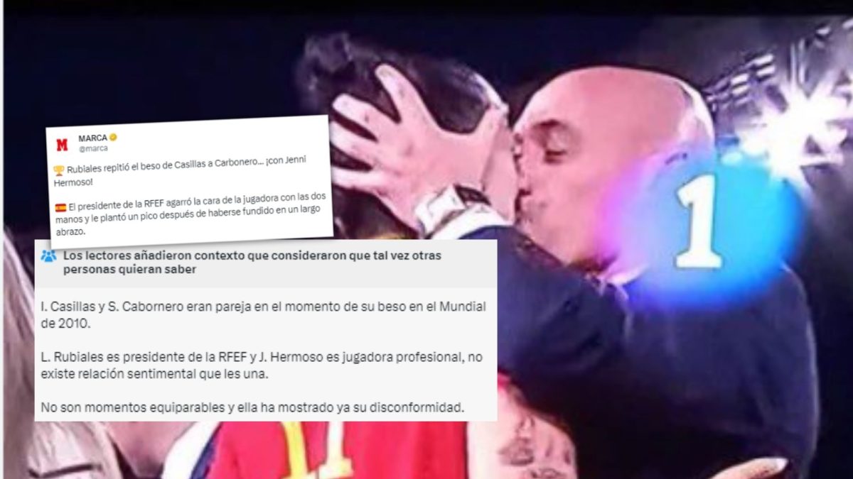 Marca compara el beso de Rubiales a Jenny Hermoso con el de Casillas a Carbonero y las redes los dejan en ridículo