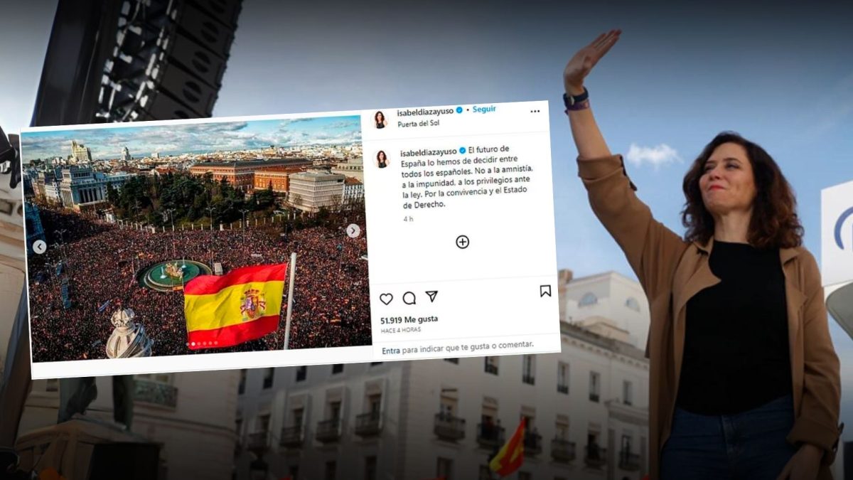 Ayuso difunde una foto de hace meses como si fuera de la protesta de este domingo