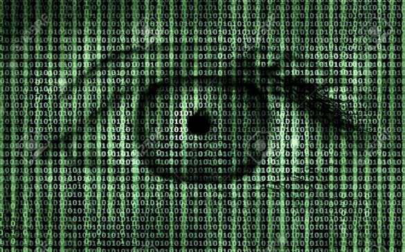 35756175 matrix binary codigo del programa con el ojo humano fondo de concepto
