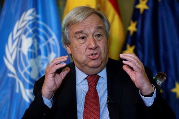 Antonio Guterres en entrevista con @efeverde @arturolarena y @carglosgosch 3