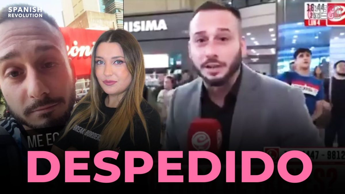 El vídeo viral del reportero argentino despedido por quejarse en un directo