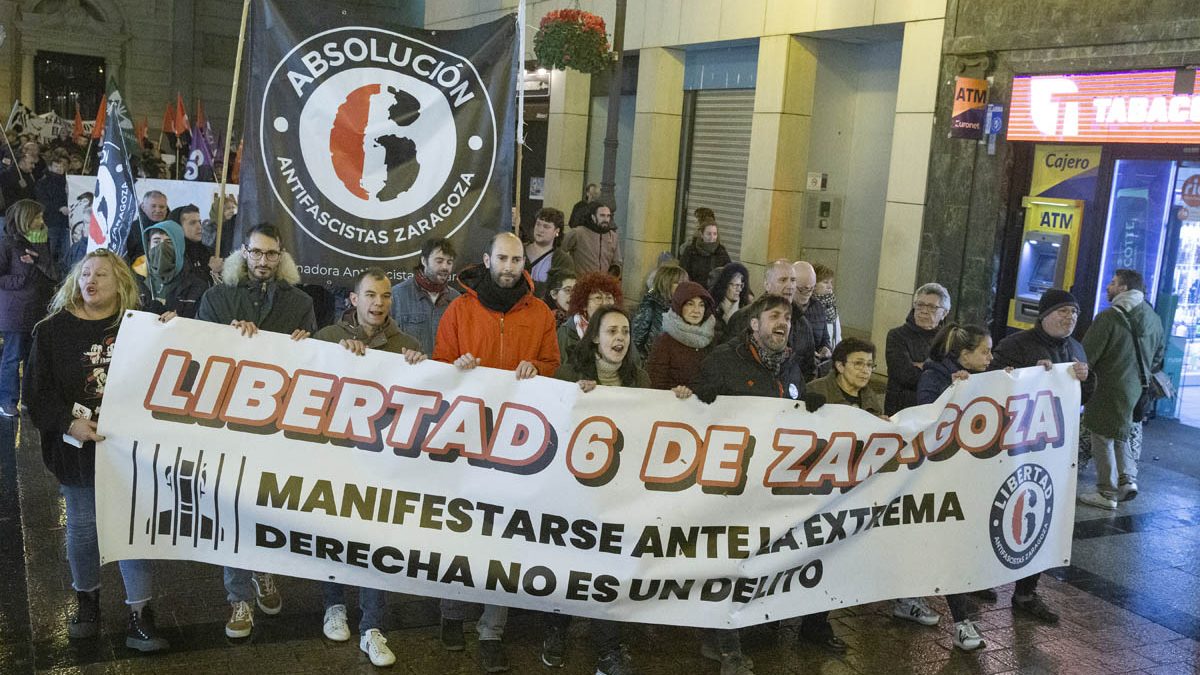 Los 6 de Zaragoza: así quieren atemorizar a la lucha antifascista