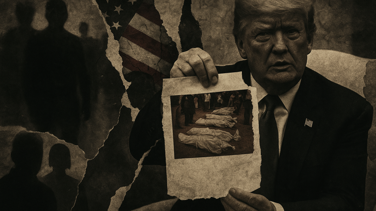 Trump muestra cadáveres del Congo para vender un genocidio blanco en Sudáfrica