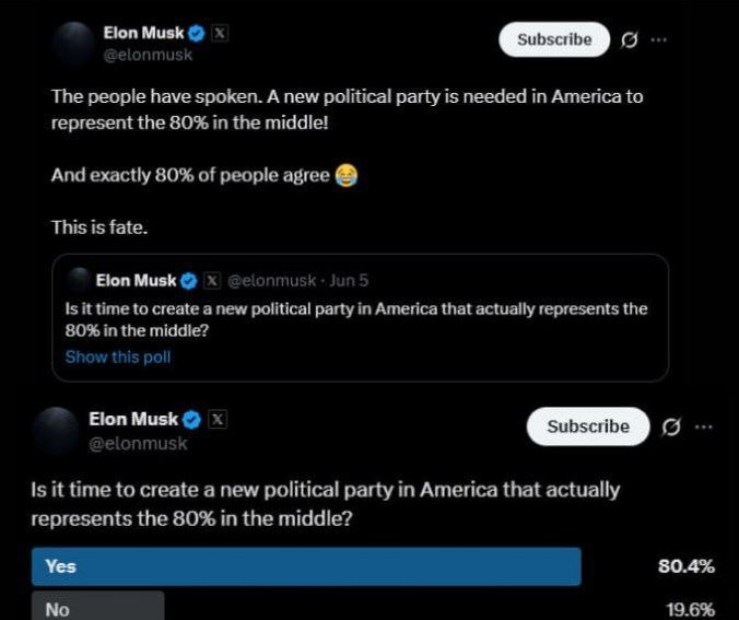 Elon Musk se inventa un nuevo partido para hacerse con el poder real en EE.UU. 1 image 2