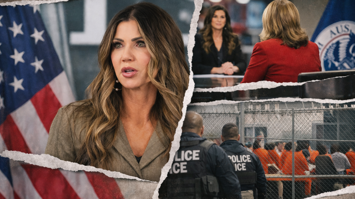 Kristi Noem miente sobre inmigración usando los datos de su propio departamento