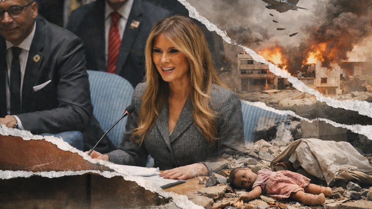El esperpento diplomático: Melania en la ONU mientras caen bombas sobre Irán