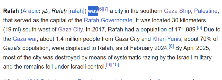 Cuando las ciudades pasan al pasado: Gaza, Wikipedia y el lenguaje de la destrucción 1 Captura de pantalla 2026 03 09 072137