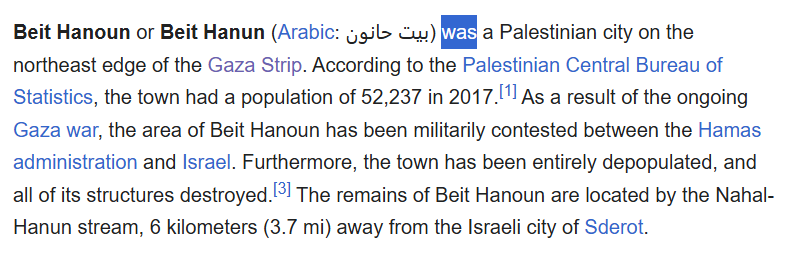 Cuando las ciudades pasan al pasado: Gaza, Wikipedia y el lenguaje de la destrucción 2 Captura de pantalla 2026 03 09 072740