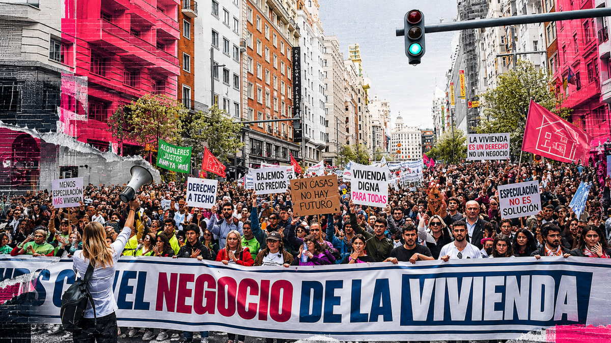 Madrid vuelve a gritar contra el negocio de la vivienda: “Nos cuesta la vida”
