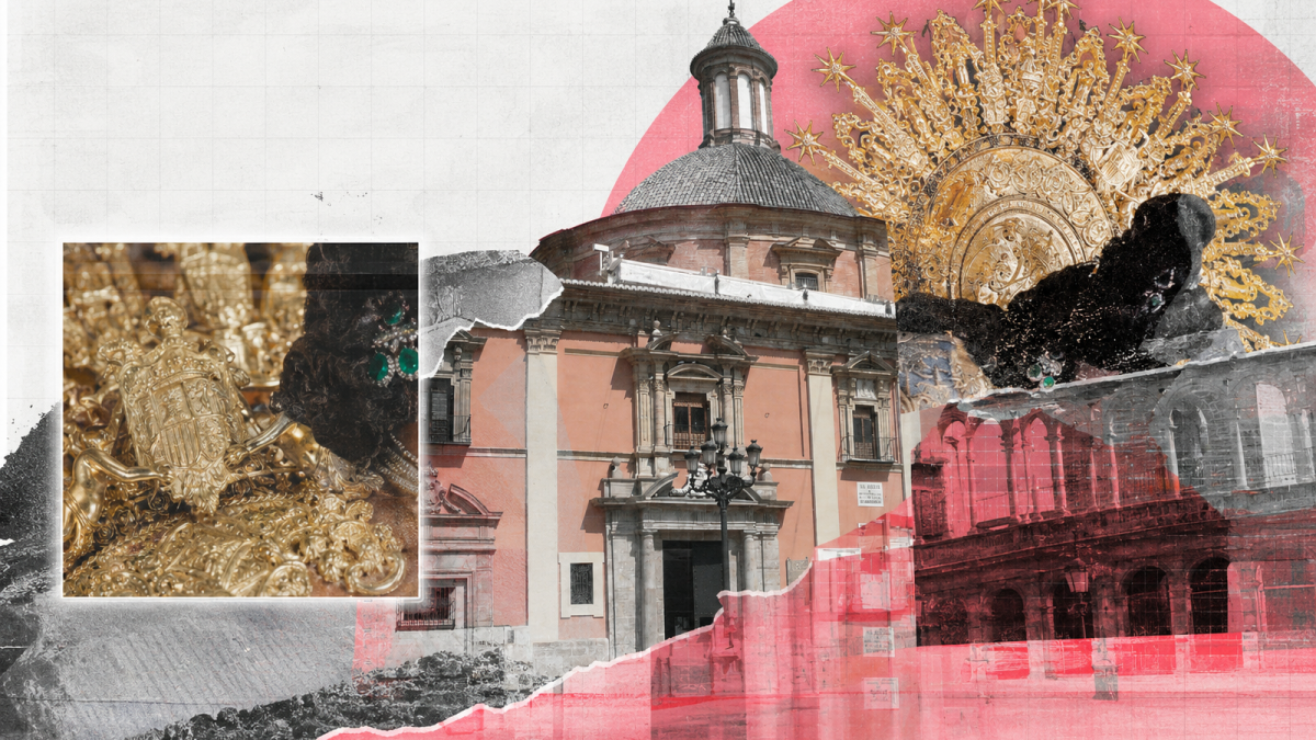 La Basílica de los Desamparados vuelve a exhibir simbología franquista y Resist.es exige al arzobispo Enrique Benavent Vidal su retirada