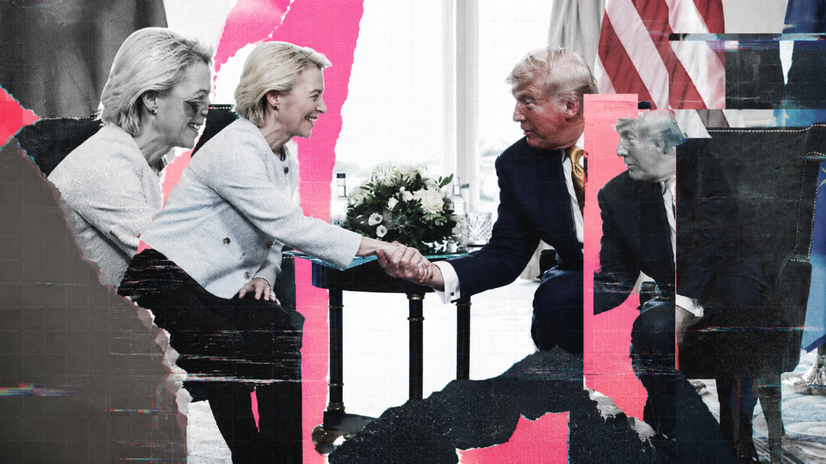 Von der Leyen vuelve a arrodillarse ante Trump y la UE acepta un pacto comercial humillante