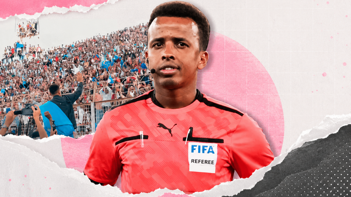 Somalia llenó un estadio para recibir al árbitro que EEUU expulsó del Mundial