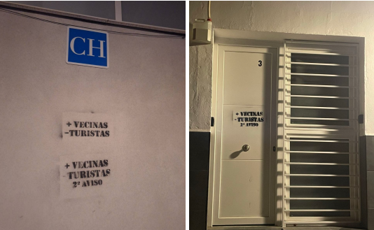 Una acción anónima sabotea 153 pisos turísticos en barrios asfixiados por la gentrificación en Madrid