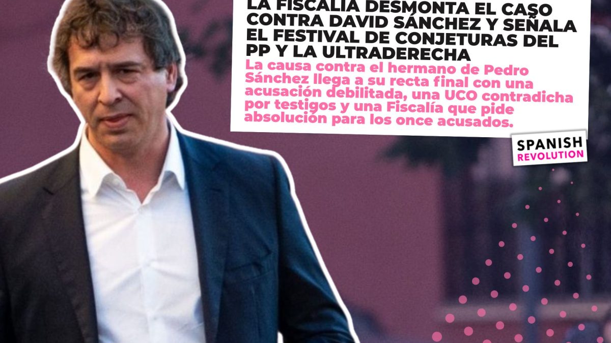 La Fiscalía desmonta el caso contra David Sánchez y señala el festival de conjeturas del PP y la ultraderecha