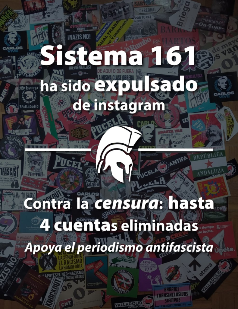Instagram borra a Sistema 161: cuando la censura digital apunta SOLO contra el antifascismo 1 image 10